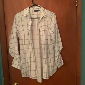 APT 9 White blouse MEDIUM button up